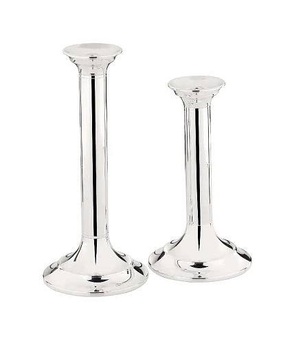 Kolom verzilverde kandelaar