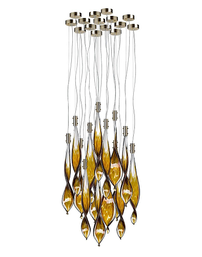 Murano Leaves 14-Lichts Hanglamp