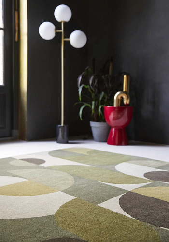 Decor cosmo greens vloerkleed