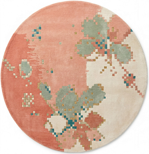 Coral Blossom luxe vloerkleed