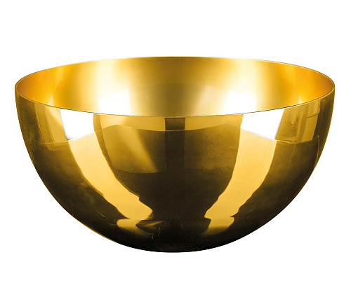 Gouden decoratieve schaal