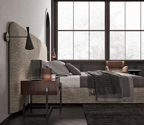 Portland bed met hoog hoofdbord