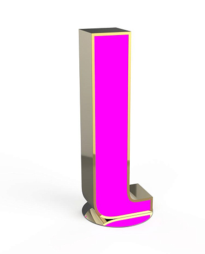 Luminous Letter L lamp