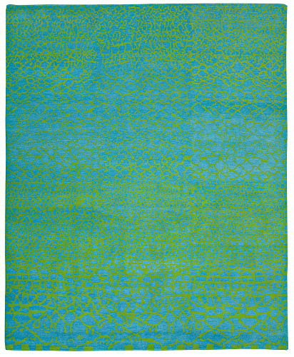 Gamba tourouk blauw groen vloerkleed