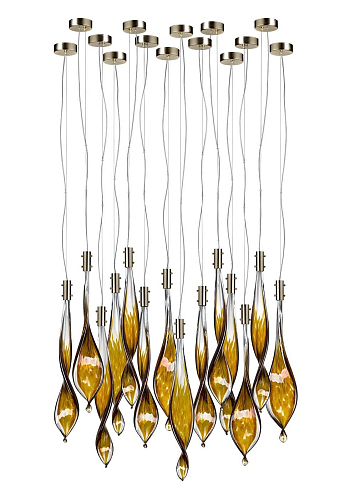 Murano Leaves 15-Lichts Hanglamp