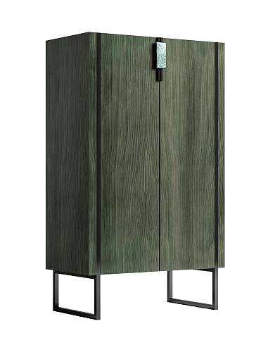 Italiaanse houten kast met verlichting