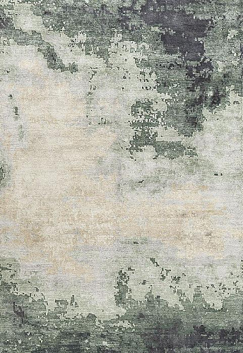Handgeknoopt abstract vloerkleed