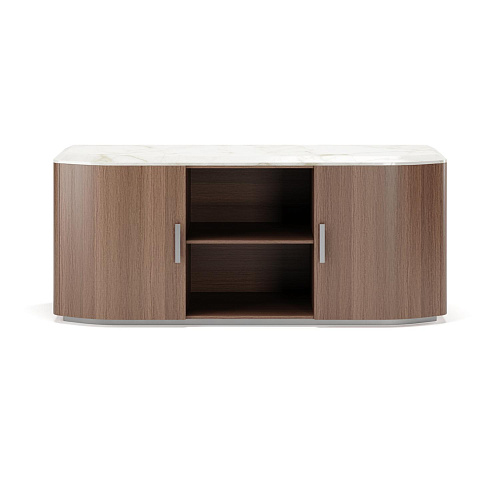 Alan hout en marmeren dressoir