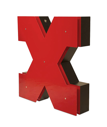 Xenial Letter X lamp