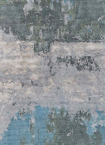 Handgeknoopt abstract vloerkleed