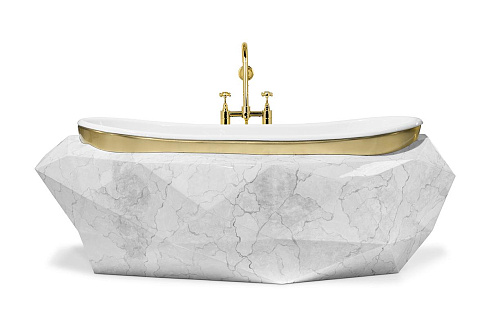 Gemstone imitatie marmer badkuip