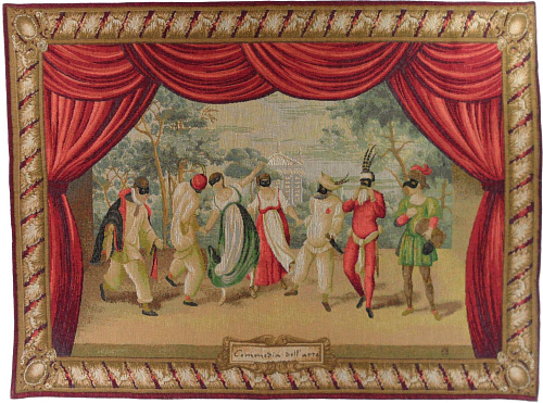 Commedia dell'arte wandtapijt