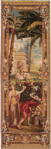 The Pineapple Harvest - Left Door wandtapijt