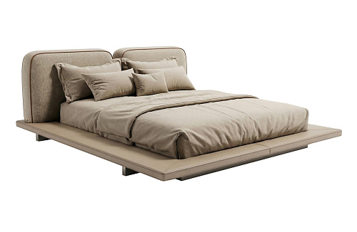 Aura laag bed met hoofdeinde