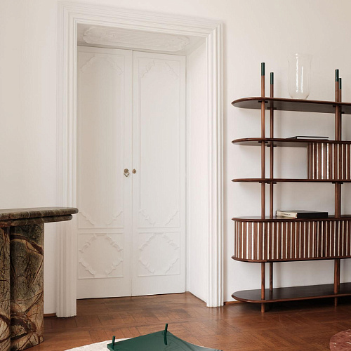 Moderne modulaire massief houten boekenkast