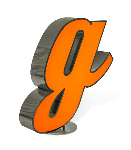 Glowing Letter G lamp
