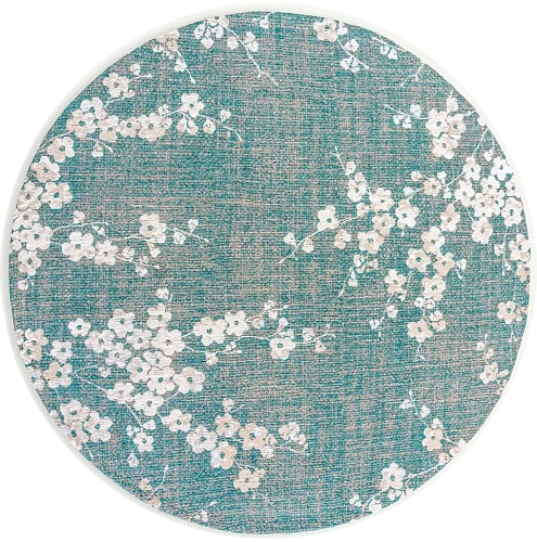 Lake Blue rond vloerkleed