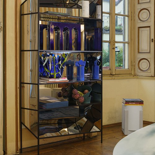 Marineblauwe handgemaakte vaas