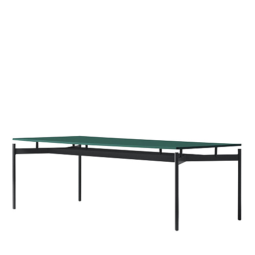 Dub groene eettafel
