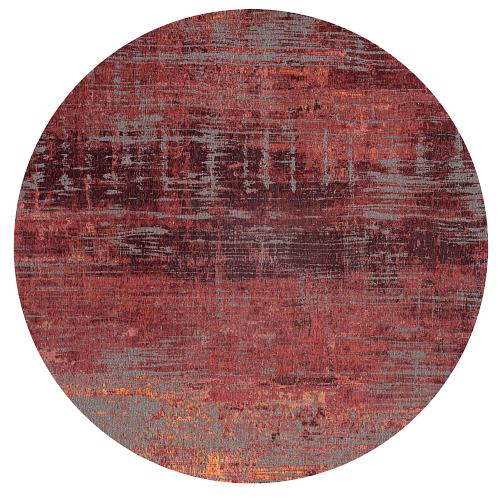 Nassau Red rond vloerkleed