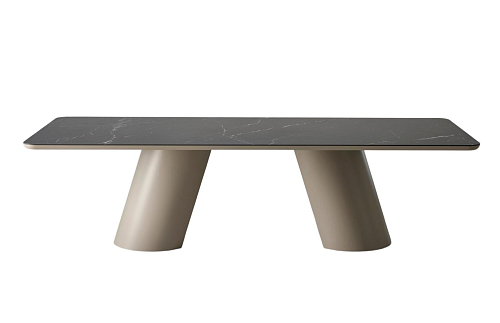Altea zwarte eettafel met keramisch blad