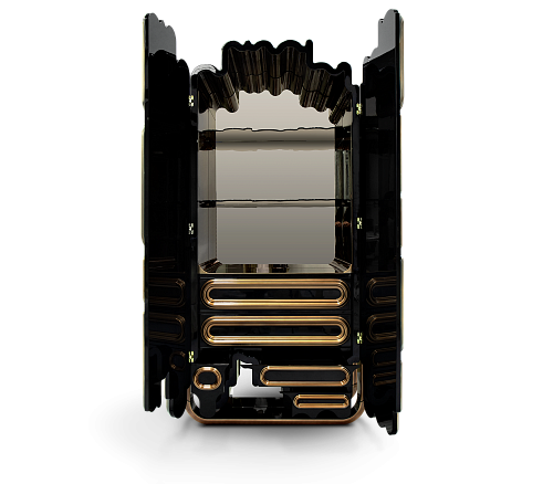 Ellipse gouden kast