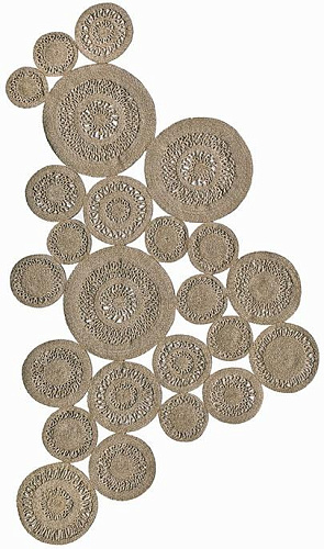 Indiaas gevlochten Beige tapijt