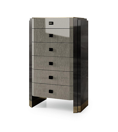 Ladekast met bronzen accenten