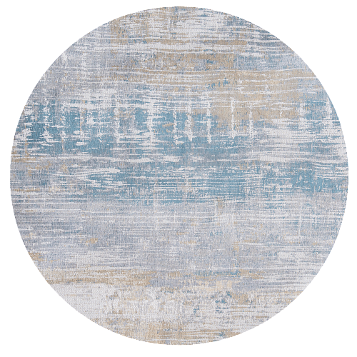 Long Island Blue rond vloerkleed