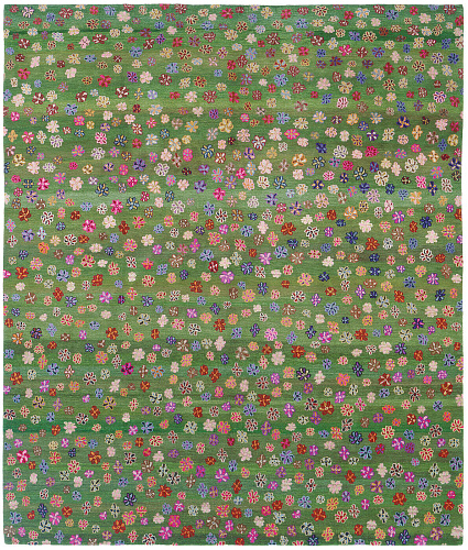 Little flowers groen vloerkleed