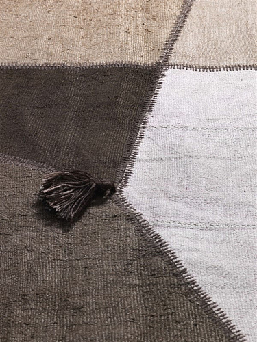 Terre patchwork hennep tapijt