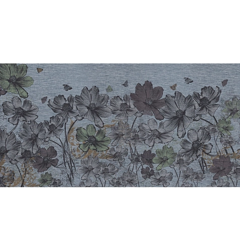 Jeans Flowers behang