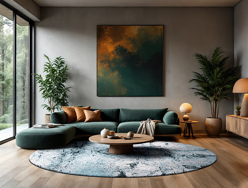 Dragonfly rond vloerkleed