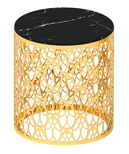 Cabaret gouden bijzettafel