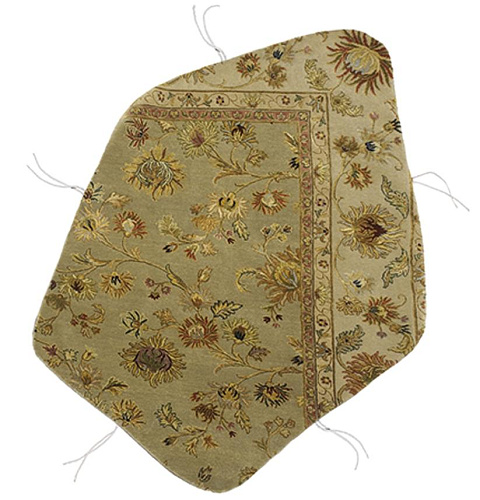 Geo art india designer handgeweven vloerkleed