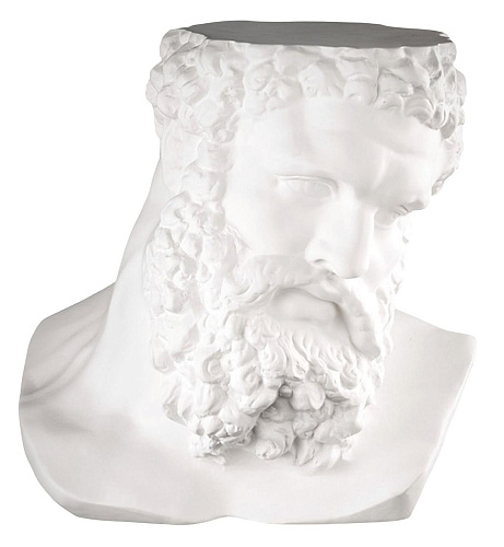 Ercole witte buste sculptuur