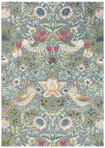 Strawberry thief slate tapijt