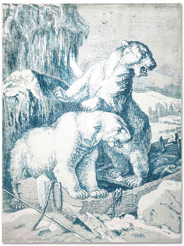 Polar Bear handgeweven vloerkleed