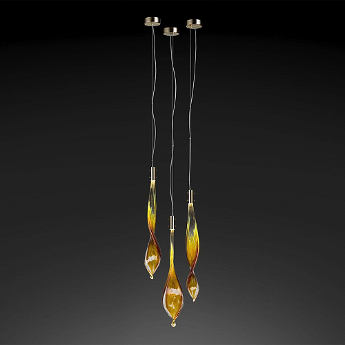 Murano Leaves 3-Lichts Hanglamp