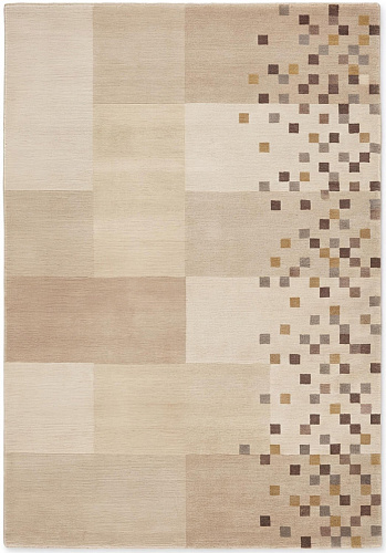 Ivory Dots handgemaakt vloerkleed