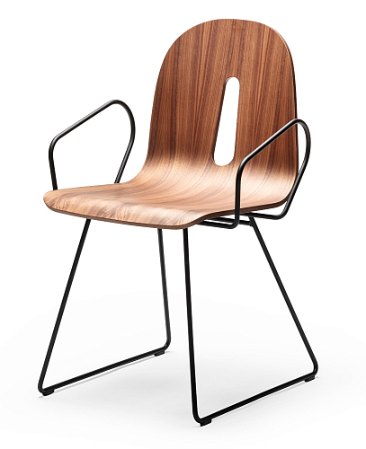 Gotham Woody SL-P Walnoot Stoel