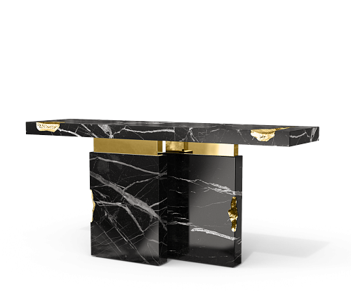 Dominion Nero Marquina console
