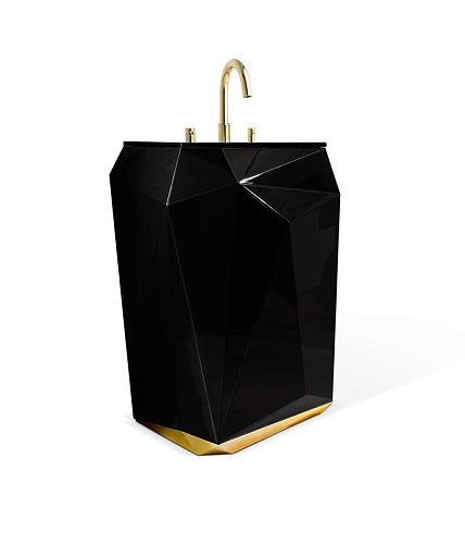 Gemstone zuil wastafel