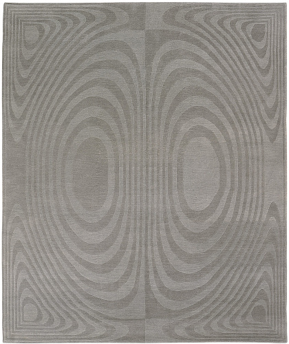 Op art grijs vloerkleed
