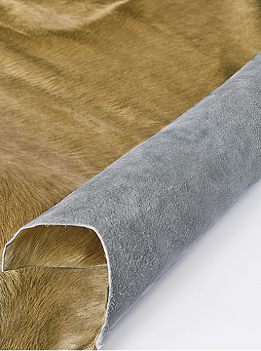 Champagnekleurige natuurlijke koeienhuid