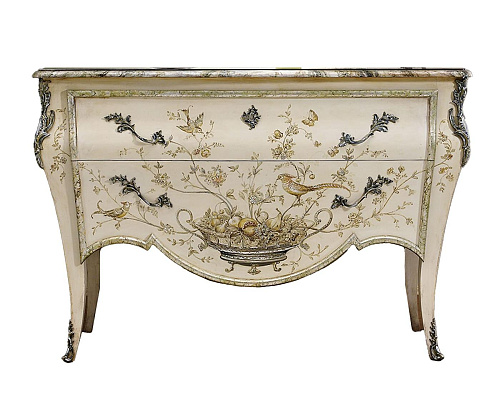Baroque-stijl commode met beschilderd hout