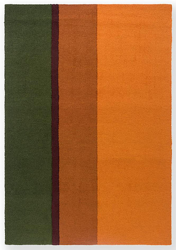 Festival streep oranje/groen outdoor vloerkleed