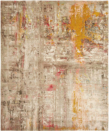 Artwork 23 veelkleurig oranje tapijt