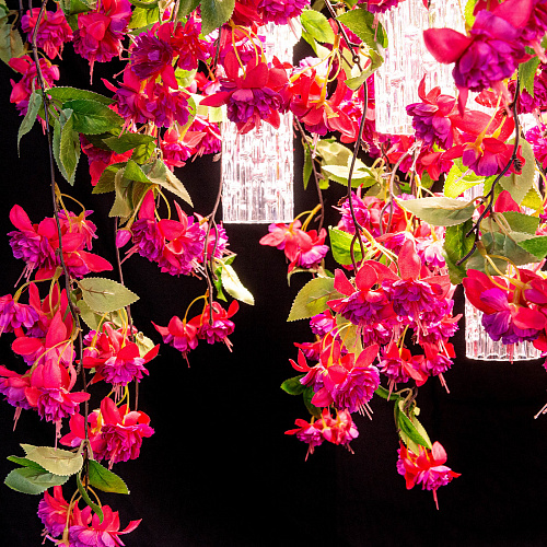 Pink Cascade grote kroonluchter