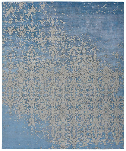 Milano raved blauw vloerkleed